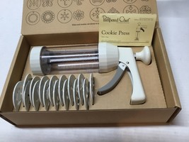 The Pampered Chef Cookie Press 16 Discs Original Box #1525 - £12.51 GBP