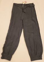 Johnny Was Jackie Cropped Pants Sz.12 Charcoal Gray - £111.49 GBP