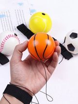 1pc/4pcs Elastic Hand Throw Ball Wrist Strap Rubber Outdoor Fitness Exer... - $12.86