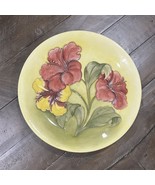 Walter Moorcroft Pottery Potters To The Late Queen Mary Hibiscus 10” Plate - $94.76 CAD