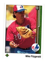 1989 Upper Deck #133 Mike Fitzgerald Montreal Expos - £3.18 GBP
