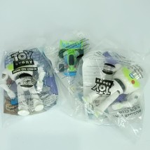 Lot Of 3 1995 Toy Story Buzz Lightyear &amp; 1996 RC Racer  Burger King Toy SEALED - £18.00 GBP