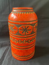 Vintage Bitossi Aldo Londi Rosenthal Netter Rare Orange Vase. Marquée Bas - £199.83 GBP