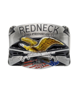 Redneck And Proud Of It Eagle Zinc Alloy 3.25&quot; X 2.5&quot; Belt Buckle - €11,03 EUR