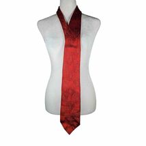 Vintage Colosseo Di Roma Mens Tie Made in Italy Red Textured - $8.67