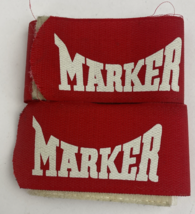 Vintage Marker Ski Straps Strap Syster Alta Ski &amp; Sport Red HOOK &amp; LOOP ... - $17.81
