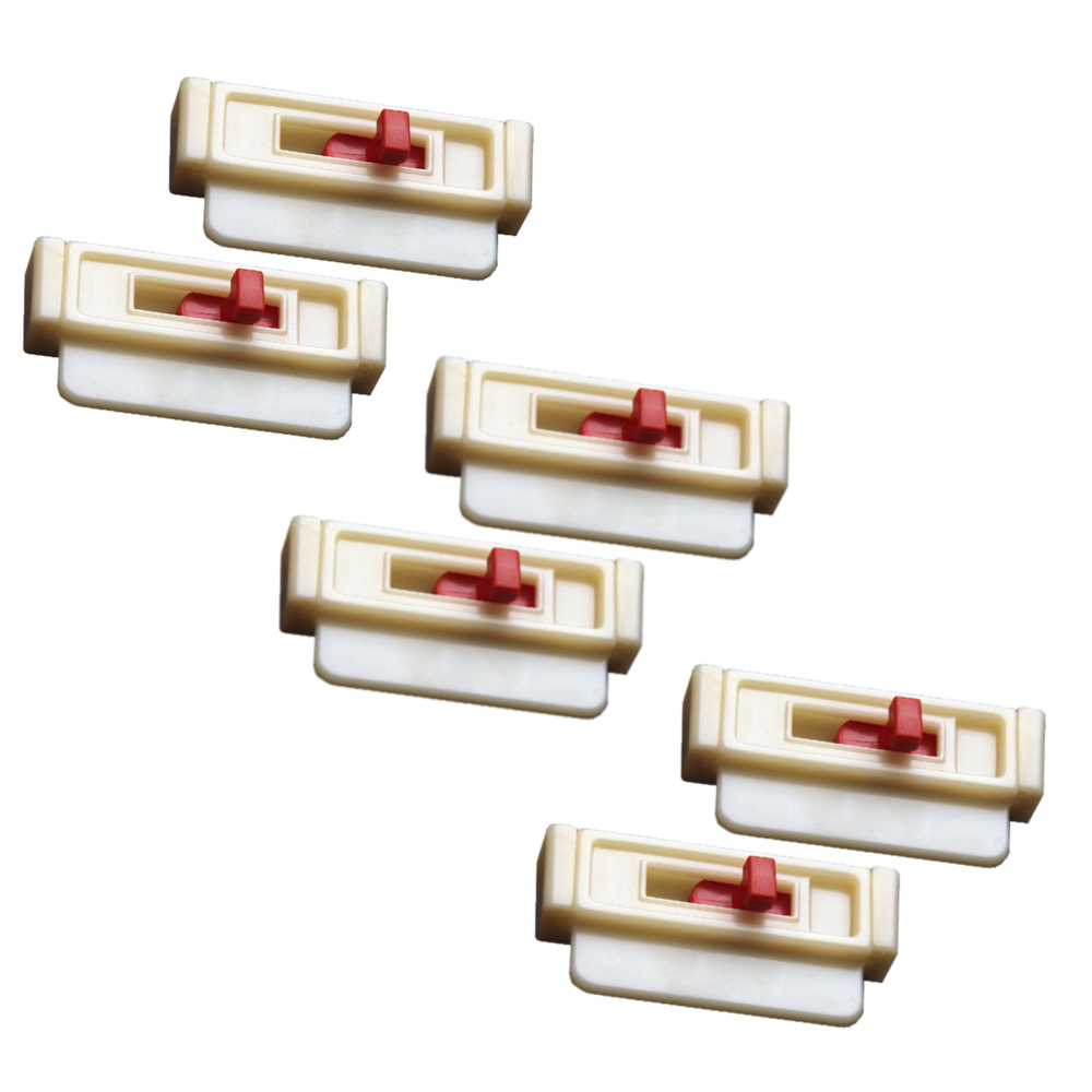 Seat Belt Tension Adjuster 6-Pack, White to Get Seatbelts Off Your Neck