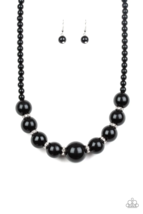 Paparazzi Soho Socialite Black Necklace - New - £3.58 GBP