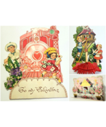 Large Pop-up Type Vintage Valentine&#39;s Day Cards 2 Germany 1 US As Found ... - £7.79 GBP