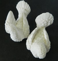 Dove Sculptures Alabaster A. Santini Two Classic Figure Made In Italy Vi... - $18.26