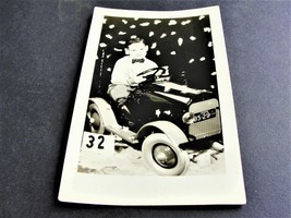 Cute Boy Rides Children Car-Real Photo Postcard- Stamp Box- AZO (1918-1930). - £6.05 GBP