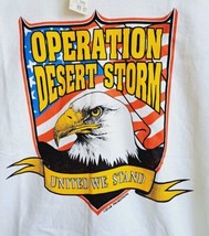Operation Desert Storm T-Shirt Medium NWT VTG Adult Single Stitch USA Made Eagle - £21.83 GBP