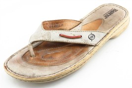 Born Size 8 M Brown Flip Flop Leather Women Sandal Shoes - £13.25 GBP