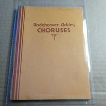 Rodeheaver-Ackley Choruses Song Book Vintage - £23.24 GBP
