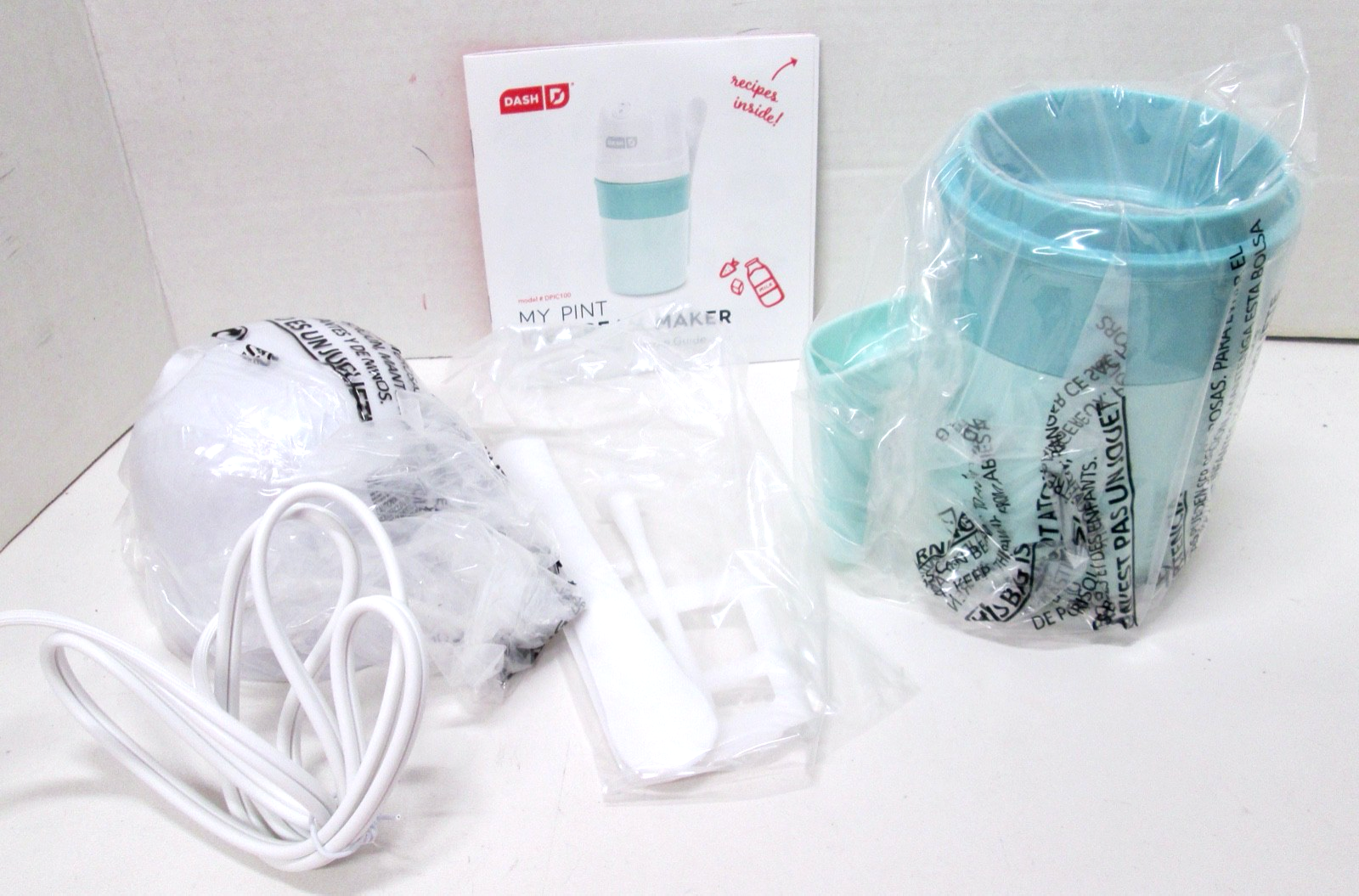 Dash My Pint Ice Cream Maker in Teal - 1 Pint (1.6 Cups) - New Item image 2