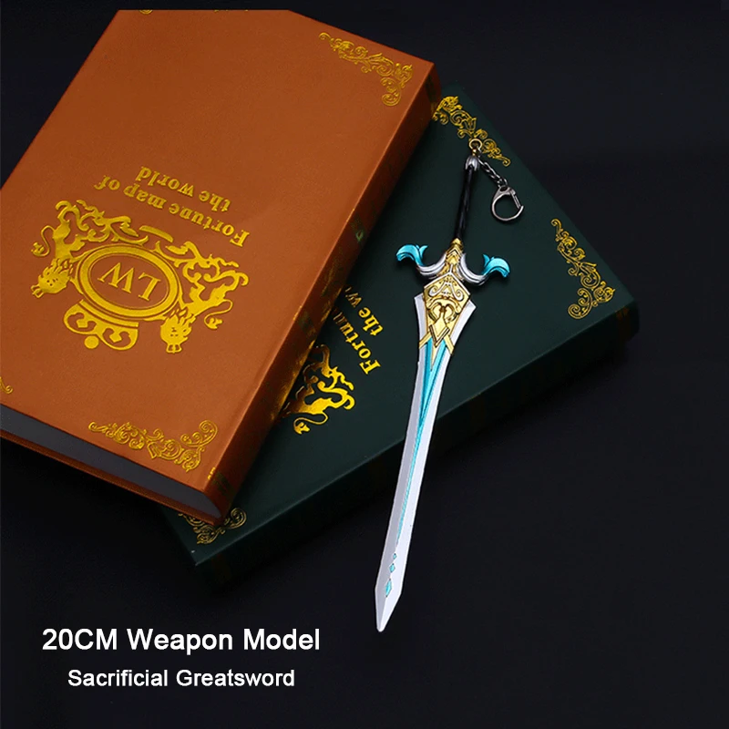 20CM Genshin Impact Game Peripherals Alloy Type Weapon Model Sacrificial - £8.07 GBP+