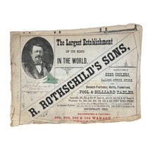 1880s R. Rothschild &amp; Sons Saloon Pool Hall Supply Catalog Paper Victorian 13&quot; - £1,100.17 GBP