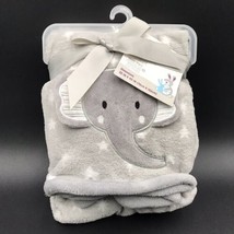 Parent&#39;s Choice Baby Blanket Elephant Stars Sensory Ears Walmart Gray - £39.37 GBP