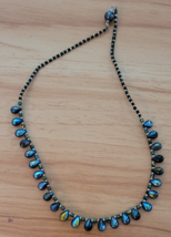 Multicolor Beaded Necklace Fancy 8 Inches Cute Accessory Party Work Nice - $11.99