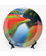 Decorative Collector Plate – Poppy River - 10&#39;&#39; - £15.61 GBP