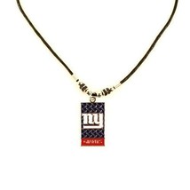 NFL New York Giants Football Team Official Merch Diamond Plate Style Necklace - £8.16 GBP