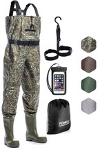 Foxelli Chest Waders  Camo Hunting Fishing Waders for Men and Women with... - £90.59 GBP