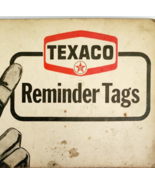 1960-70s Texaco Gasoline And Oil Company Reminder Tags Used Service Reco... - $27.22 CAD