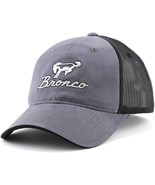 Ford Bronco Gray and Black Mesh Hat - $568.44 MXN