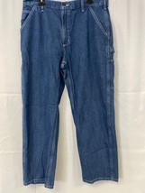 Carhartt Men&#39;s Blue Jeans Loose Fit Carpenter Size 38 x 30 SKU 5732 - $24.94