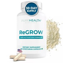 ReGrow Hair Growth Vitamins with Biotin, Hair Supplement by PureHealth Research - $452.90 MXN