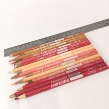 Lot of 15 Laurentien Coloured Pencil Crayons Shades Of PINK Color Art Supplies - £11.06 GBP