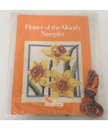 Vintage flower of the month sampler counted cross stitch kit crafts from... - $26.96 CAD