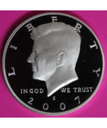 GEM Proof Silver 2007 S John F Kennedy Half Dollar Dcam Exact Coin Shown... - $24.99