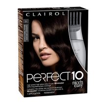 New Clairol Nice N&#39; Easy Perfect 10 Hair Coloring Tools, 3 Darkest Brown - £14.83 GBP