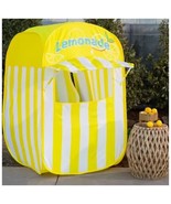 Kids&#39; Indoor Pop Up Play Tent Lemonade Stand Yellow &amp; White Striped NEW ... - $29.67