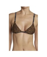 New Kendall Kylie Leopard Print Triangle Bikini Swim Top Size Large Padded - £19.42 GBP