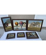 Lot-6 H Hargrove Framed Paintings - $245.02