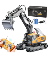 Remote Control Excavator,11 Channel RC Excavator Toys, Rechargeable Cons... - $926.35 MXN