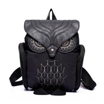 Fashion Women&#39;s Backpack 2022 Cute Owl Backpa PU Leather School Bags For Teenage - £31.73 GBP