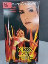 Kiss of Fire (1998 VHS) Christina Applegate EROTIC Thriller TESTED WORKS... - £4.71 GBP