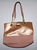 ANNE KLEIN Shoulder Handbag - Antique Rose &amp; Rose Gold - SAMPLE w/some d... - $24.99