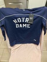 NWT Notre Dame Under Armour Sweatshirt Size S - £27.63 GBP