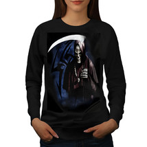 Wellcoda Grim Reaper Death Kill Womens Sweatshirt, Crazy Casual Pullover Jumper - £22.74 GBP+