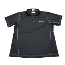 Columbia Shirt Mens M Black Polo Athletic Omni Shade Lightweight Outdoors Casual - £14.74 GBP