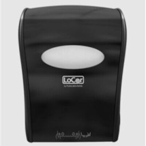 Solaris® LoCor® Black Mechanical Hands Free Roll Towel Dispenser D68006 - £22.53 GBP