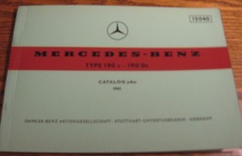 Mercedes-Benz Type 190c 190Dc Parts Catalog Manual 1961 - 1965  W121 196... - £25.14 GBP