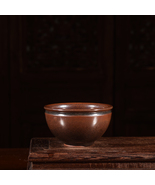 Brown Glaze CeramicTeaCup-Vintage GlossyTraditional PotteryCup for Tea C... - $900.00
