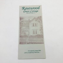 Rosewood Guest Cottage Bed &amp; Breakfast Inn Brochure Eureka Springs AR - $128.30 MXN