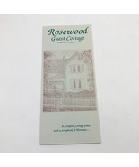 Rosewood Guest Cottage Bed &amp; Breakfast Inn Brochure Eureka Springs AR - $129.72 MXN