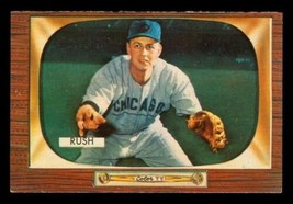 Vintage 1955 Baseball Card Bowman #182 Bob Rush Pitcher Chicago Cubs - £7.86 GBP